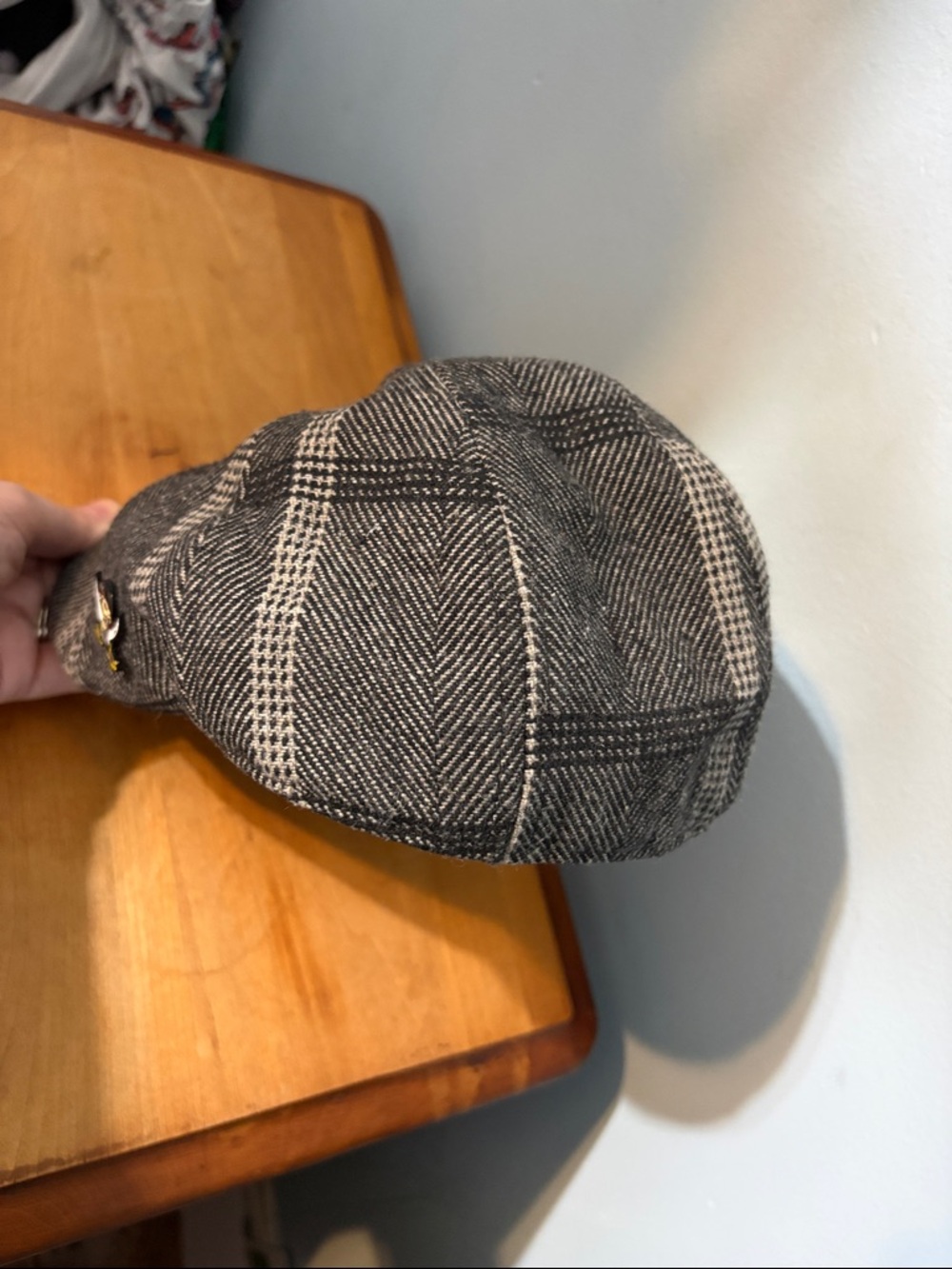Boston Scally Co The Black Rose Peaky Cap WITH Collector Pin Size Small - Picture 5 of 6